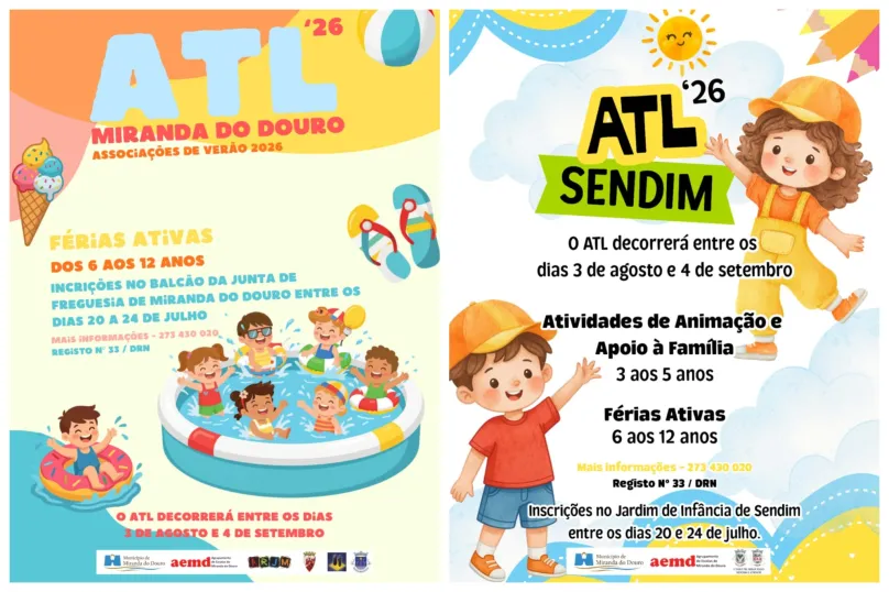 ATL Férias de Verão 2026 – Associações Mirandesas