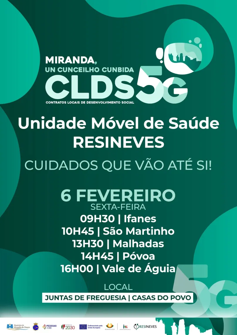 Saúde de Proximidade: Unidade Móvel RESINEVES inicia percurso pelo concelho de Miranda do Douro