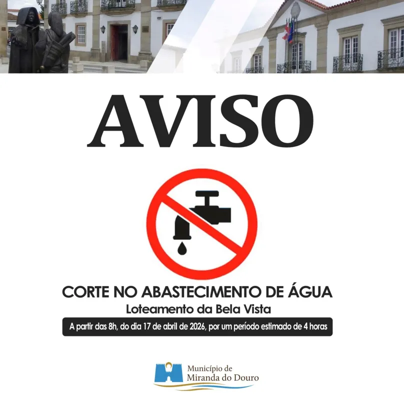 AVISO | Interrupção no Abastecimento de Água