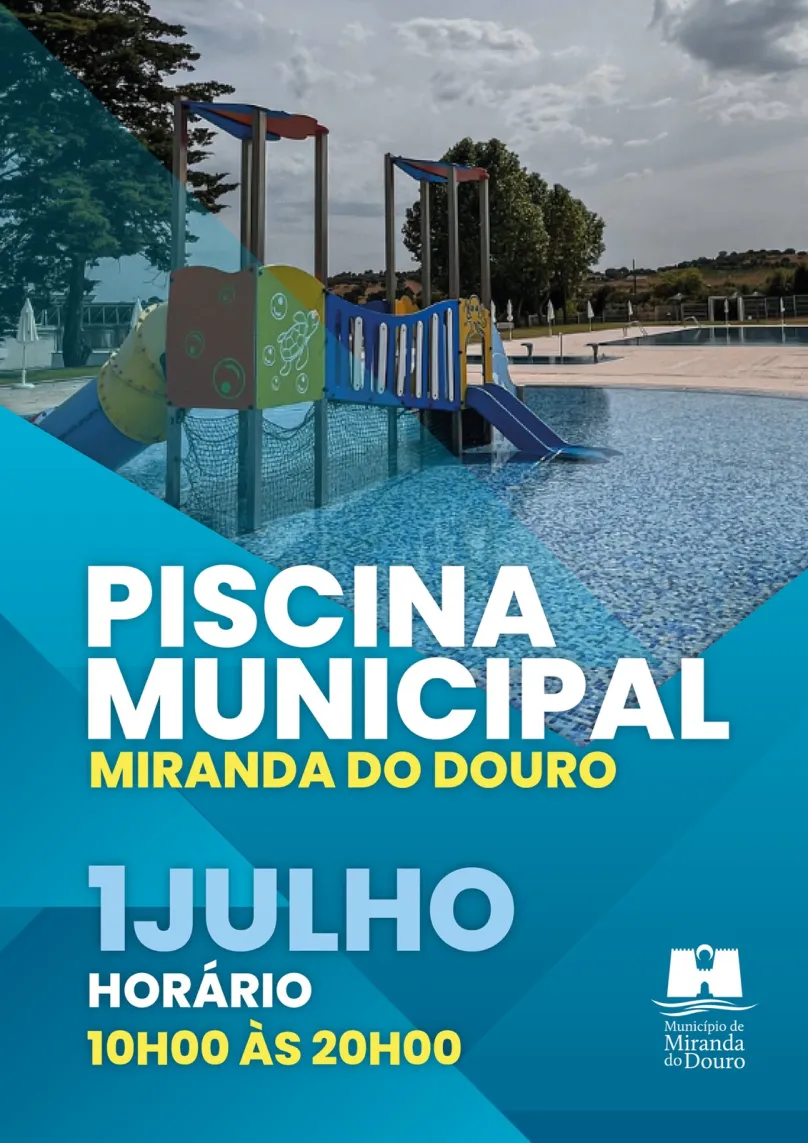 Funcionamento das Piscinas Municipais Descobertas a partir de 1 de julho